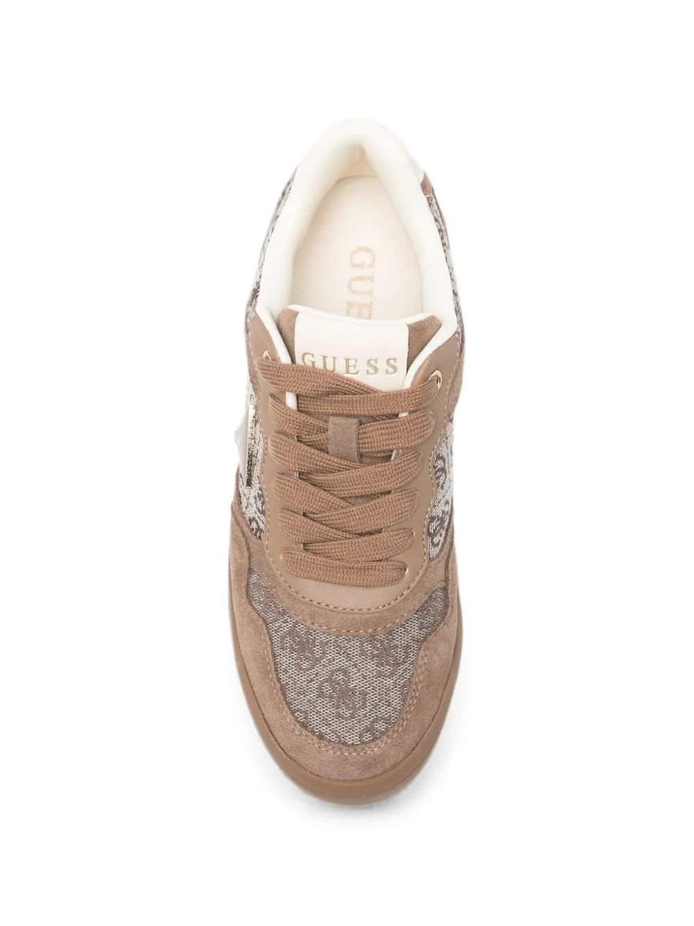 GUESS USA monogram-panel sneakers Bruin