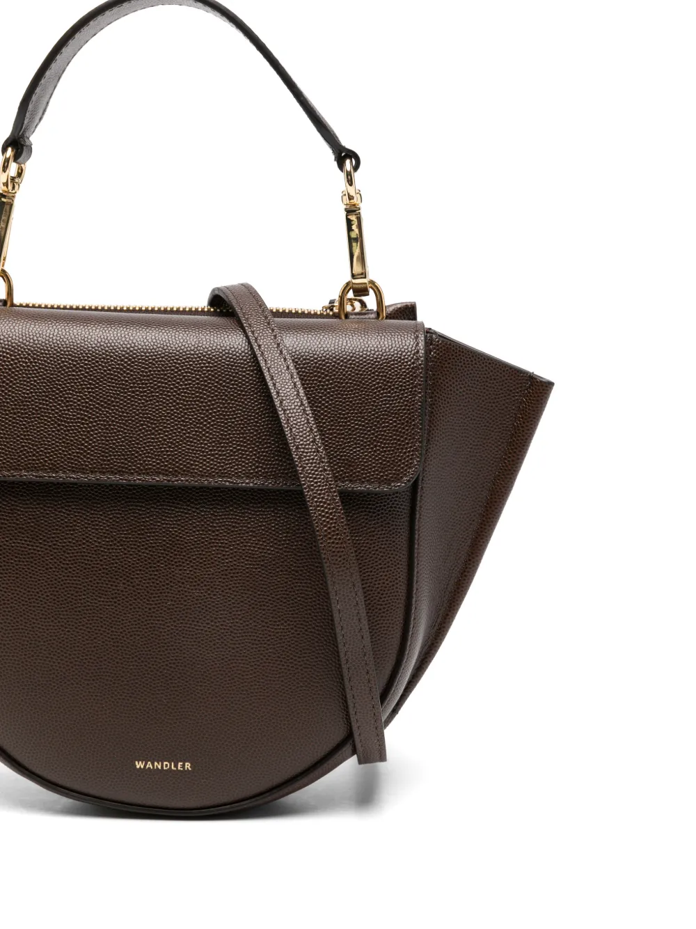 Wandler Hortensia leren shopper Bruin