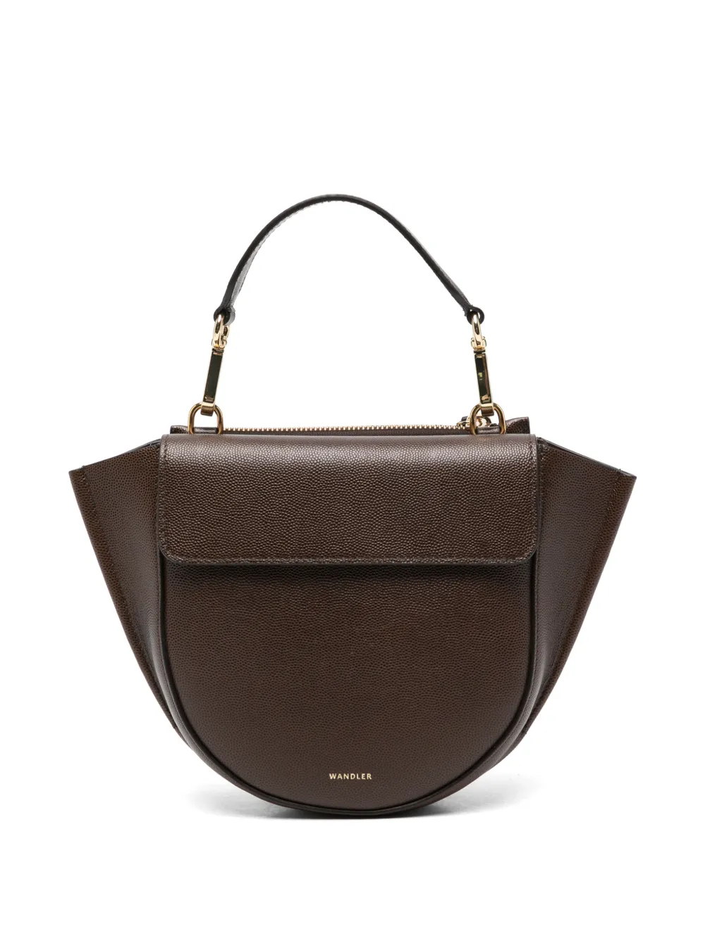 Wandler mini Hortensia leather tote bag - Marrone