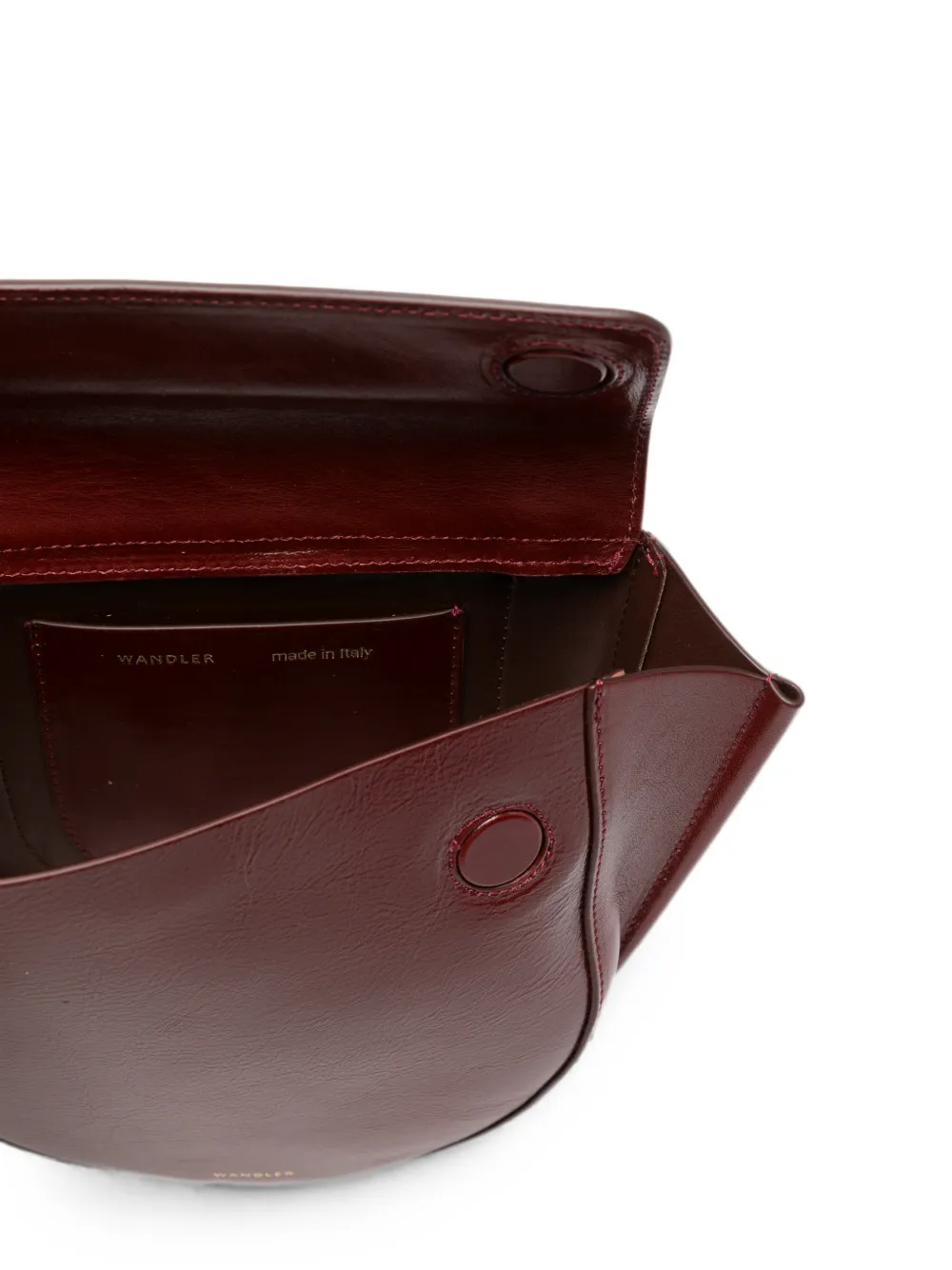 Wandler Hortensia leren shopper Rood