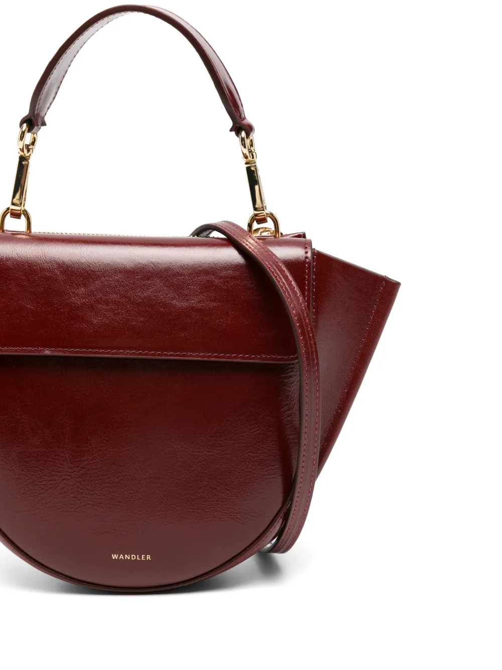 Wandler Hortensia leren shopper Rood