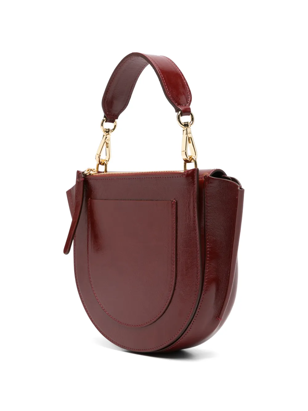 Wandler Hortensia leren shopper Rood