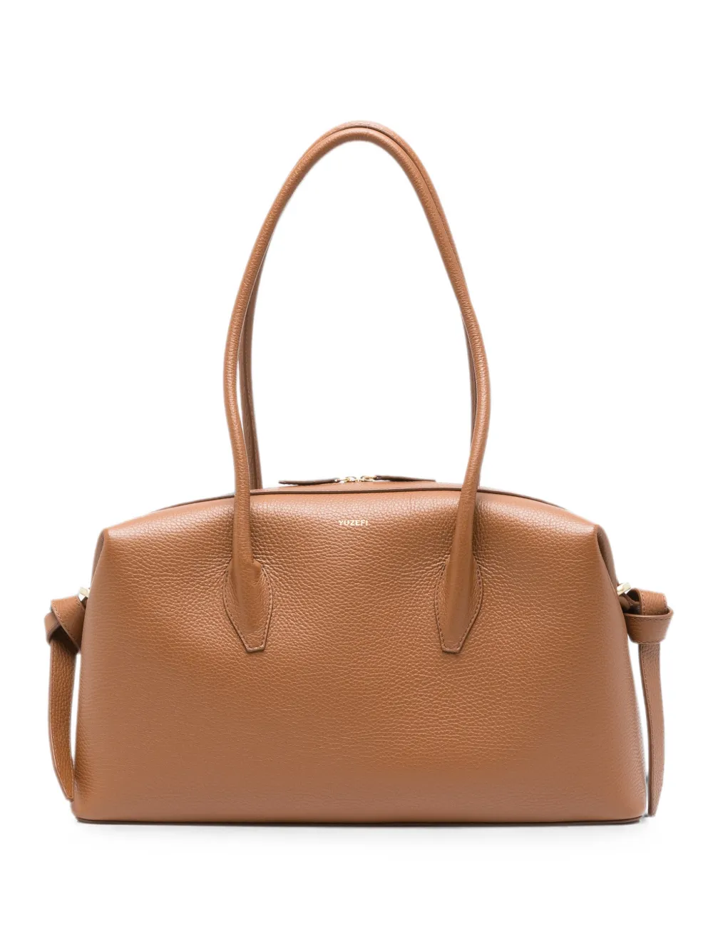 Yuzefi Brioche Duffle grained-leather shoulder bag - Marrone