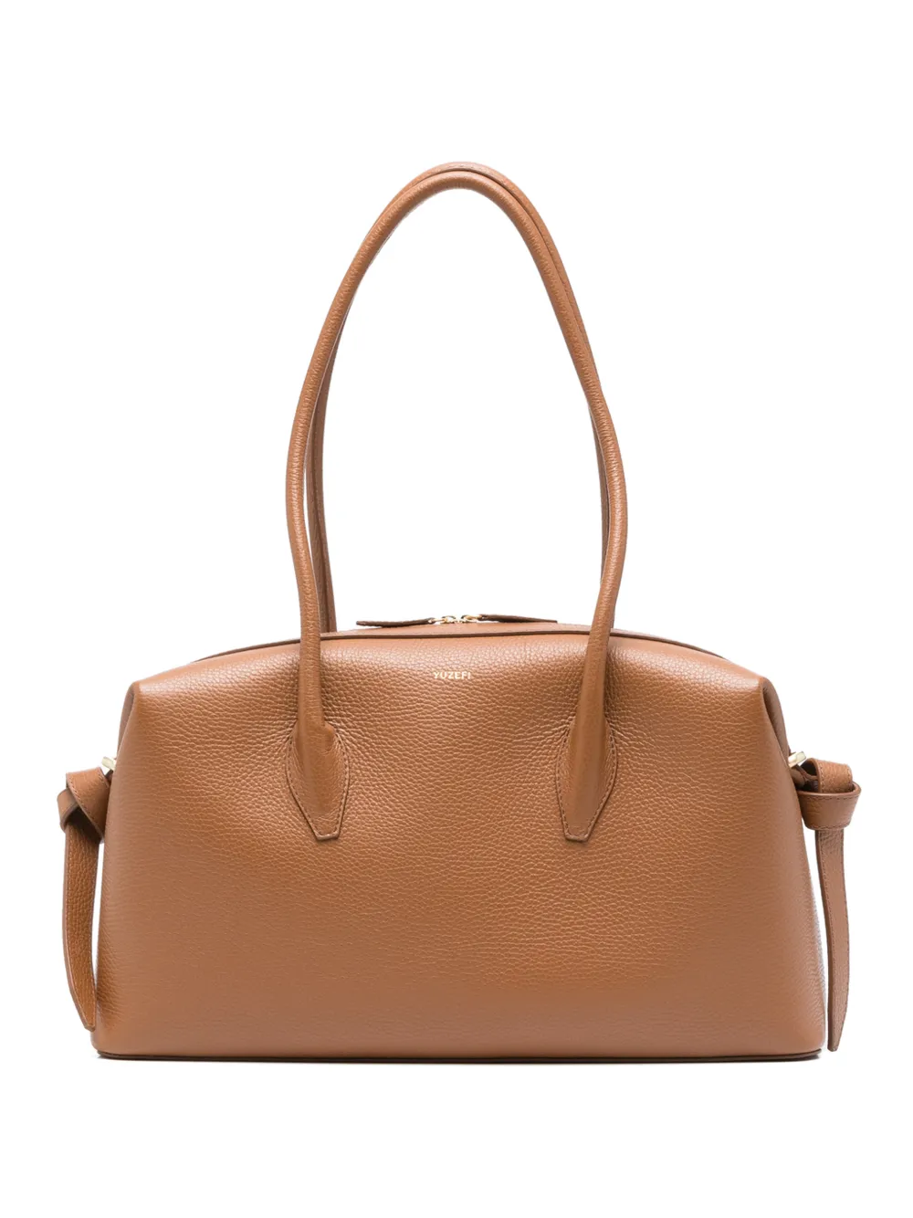 Yuzefi Brioche Duffle grained-leather shoulder bag - Marrone