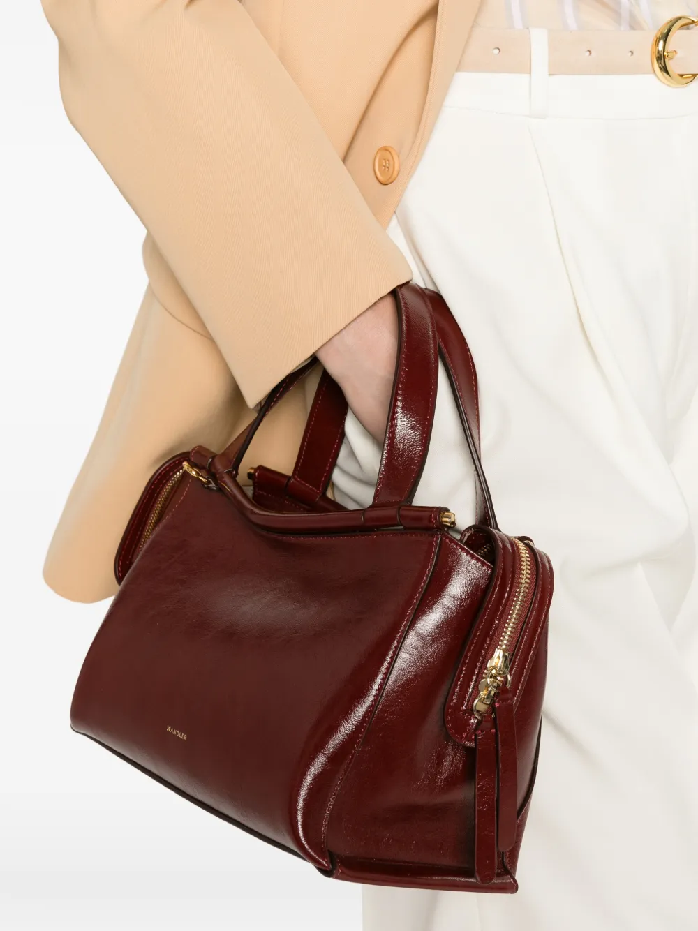 Wandler Shopper met gelakte afwerking Rood