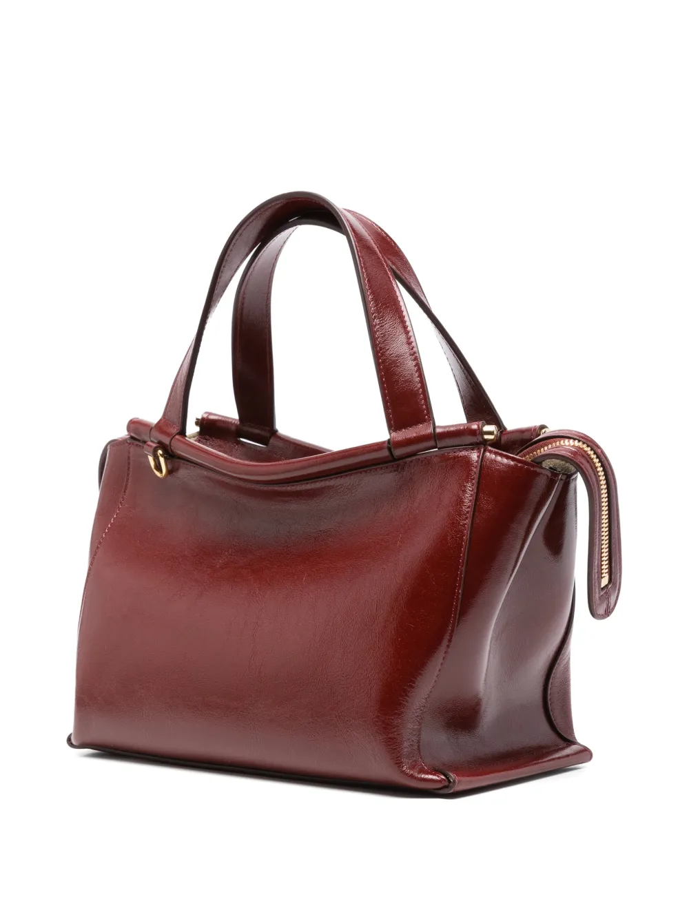 Wandler Shopper met gelakte afwerking Rood