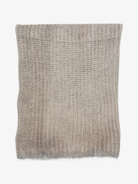 Avant Toi ribbed-knit frayed snood scarf