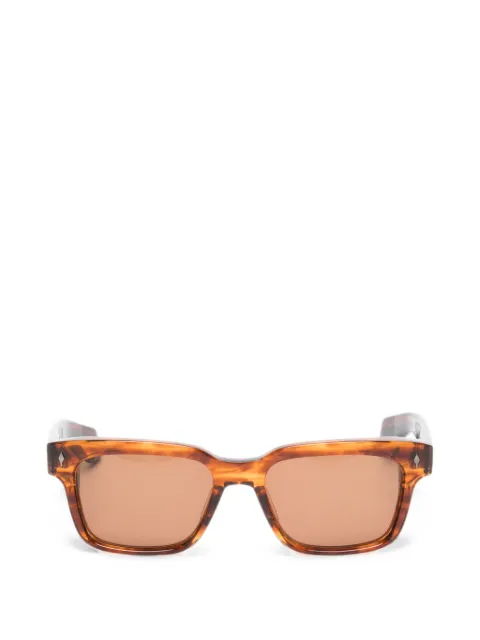 Jacques Marie Mage tortoiseshell-effect rectangle-frame sunglasses