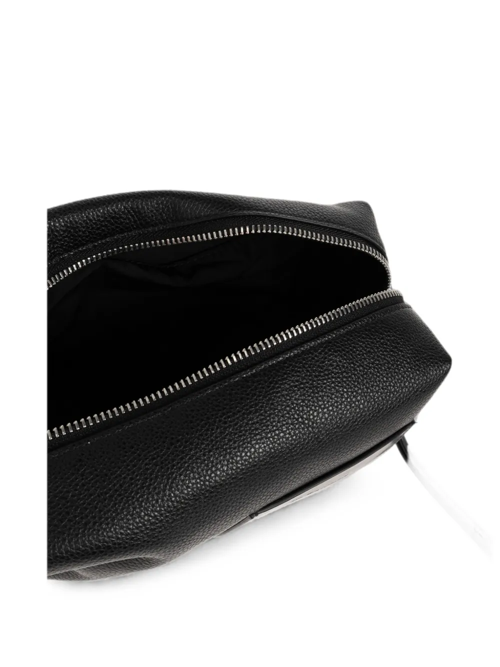 Jil Sander Toilettas met textuur en logo-patch Zwart