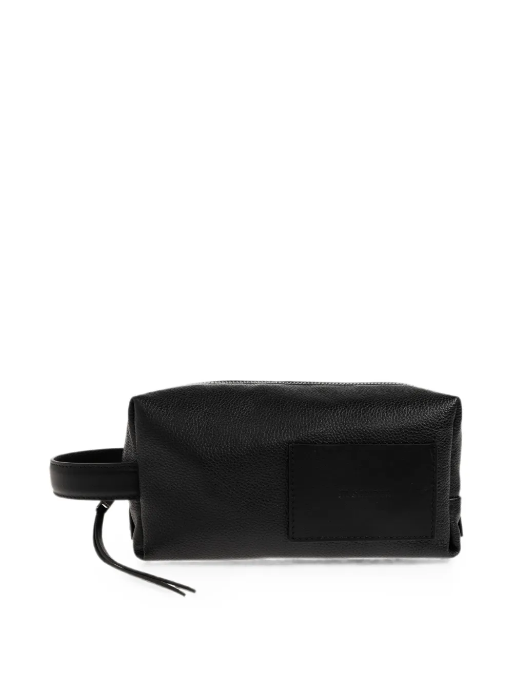 Jil Sander Toilettas met textuur en logo-patch Zwart