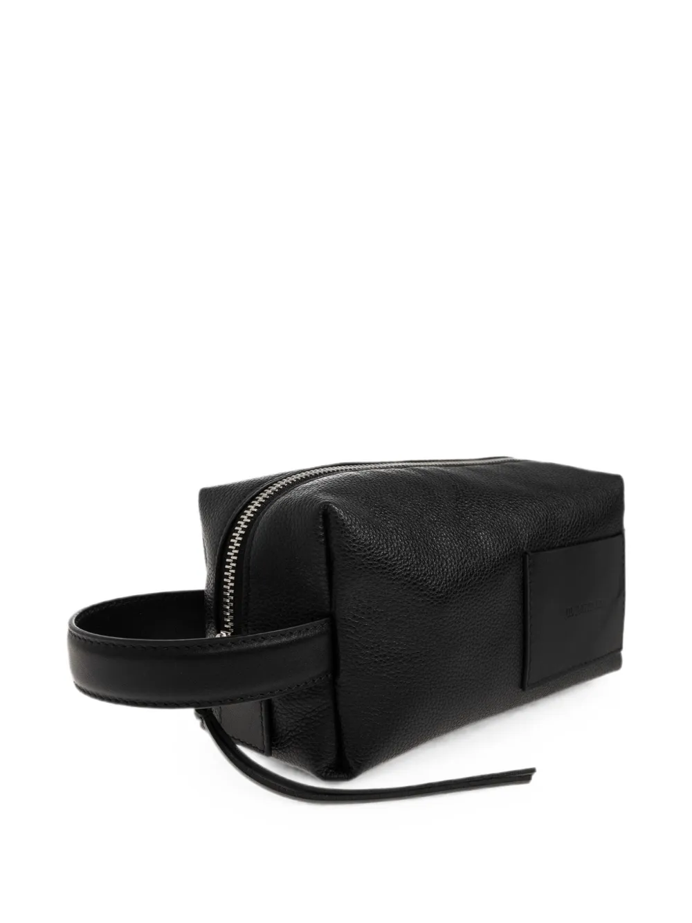 Jil Sander Toilettas met textuur en logo-patch Zwart