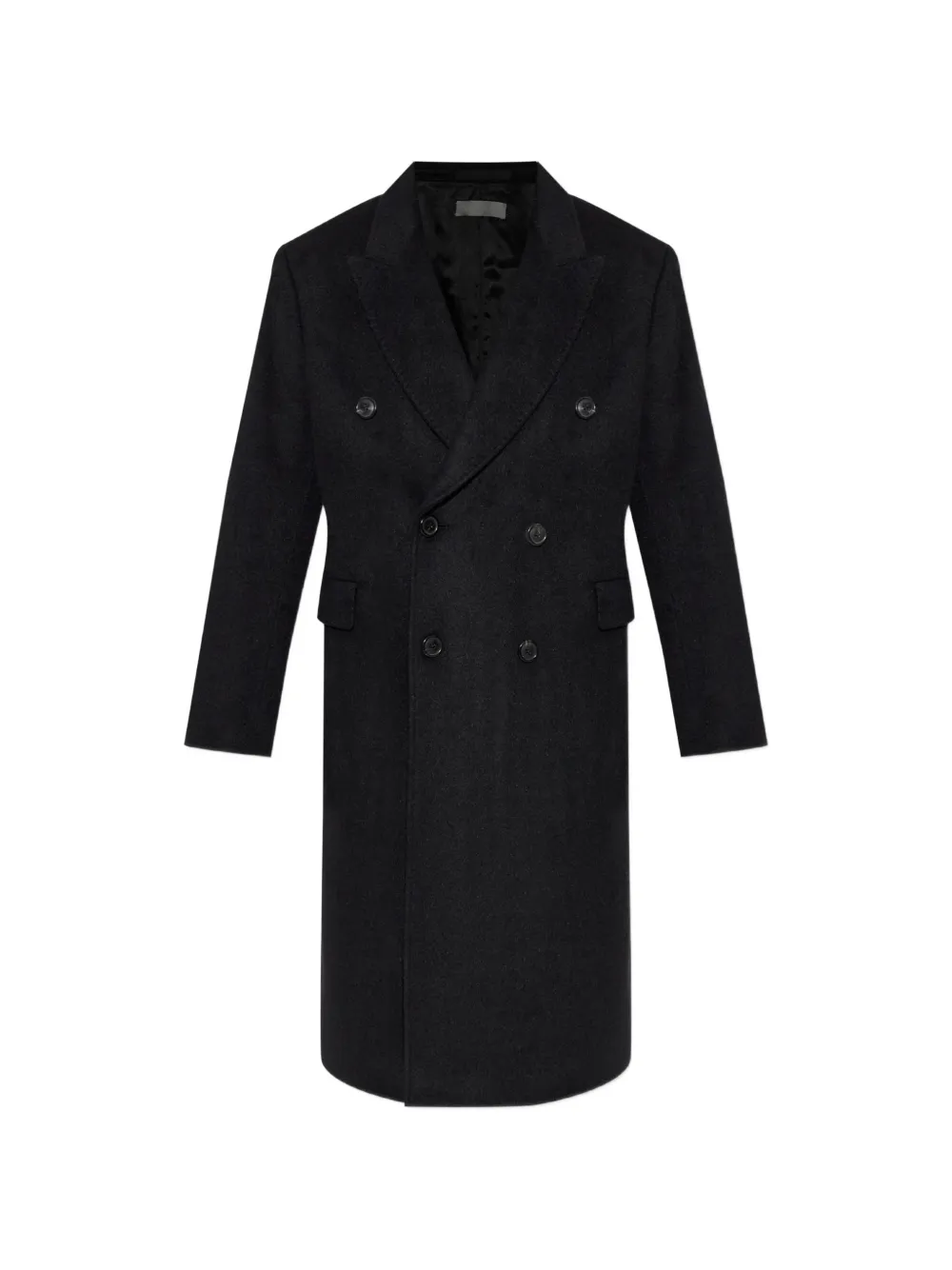 OUR LEGACY double-breasted hairy-wool coat - Schwarz