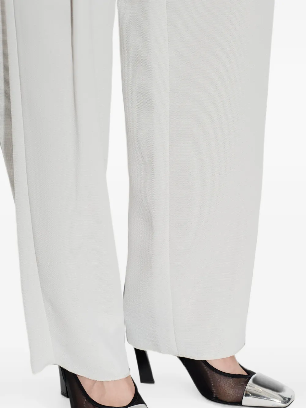 Emporio Armani Pumps met mesh vlakken en kapneus Zwart