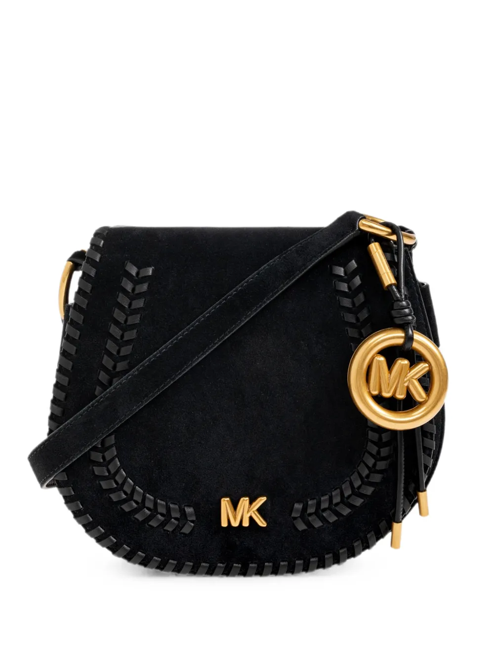 Michael Michael Kors Josie whipstitch-trim shoulder bag - Nero