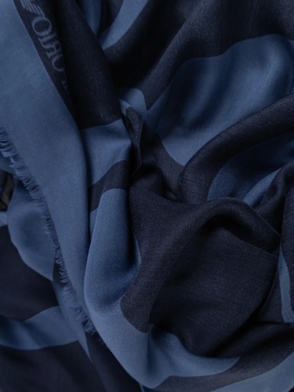 Emporio Armani Sjaal met logoprint Blauw