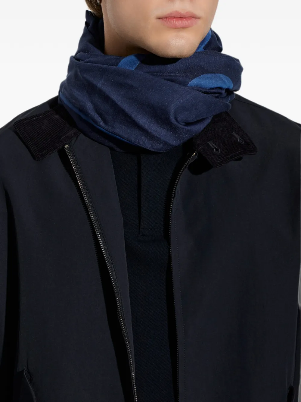 Emporio Armani Sjaal met logoprint Blauw