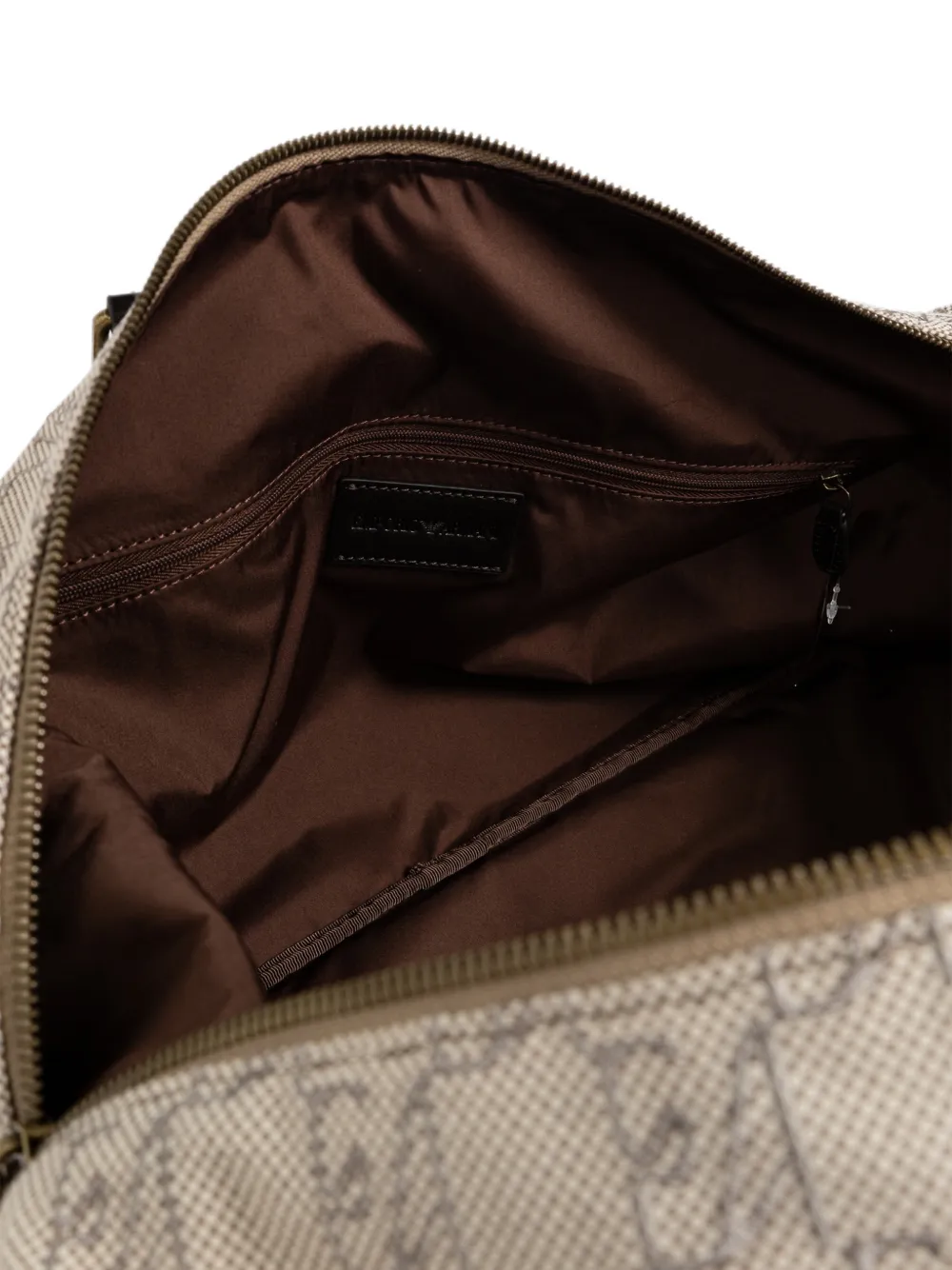 Emporio Armani Reistas met monogramprint Beige