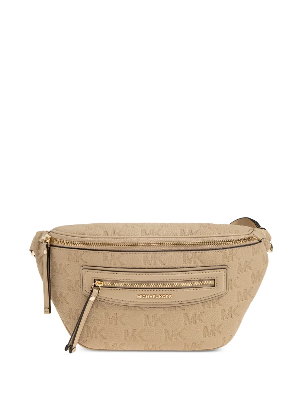 Michael Michael Kors Jet Set Travel logo-embossed belt bag - Nude