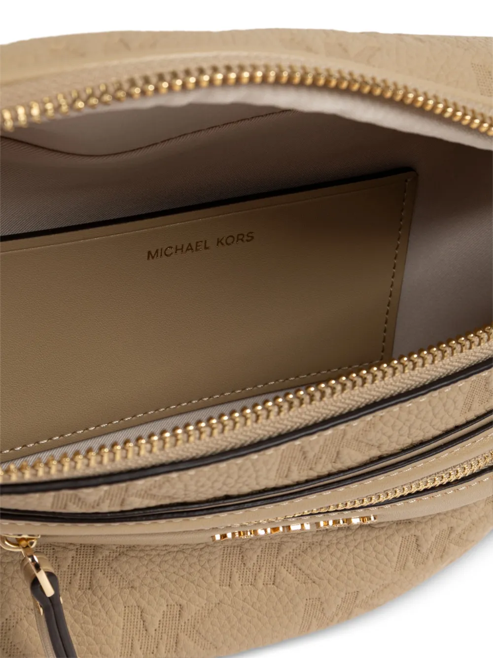 Michael Kors Jet Set Travel logo-embossed belt bag Beige