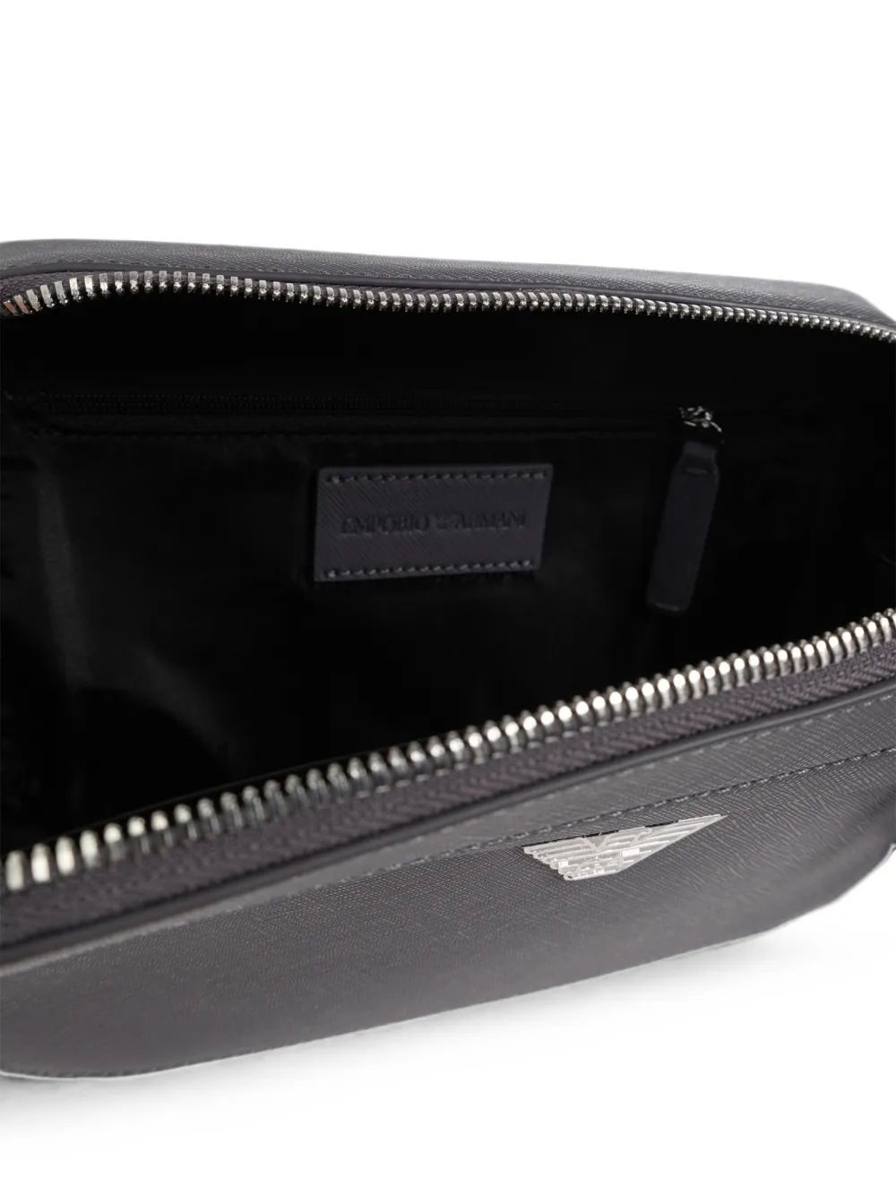 Emporio Armani Messengertas met logo-applicatie Grijs