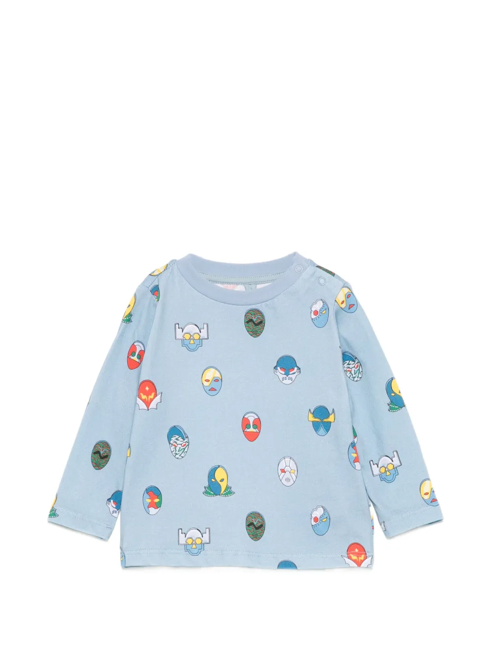 Stella McCartney Kids graphic-print long-sleeve T-shirt - Blu