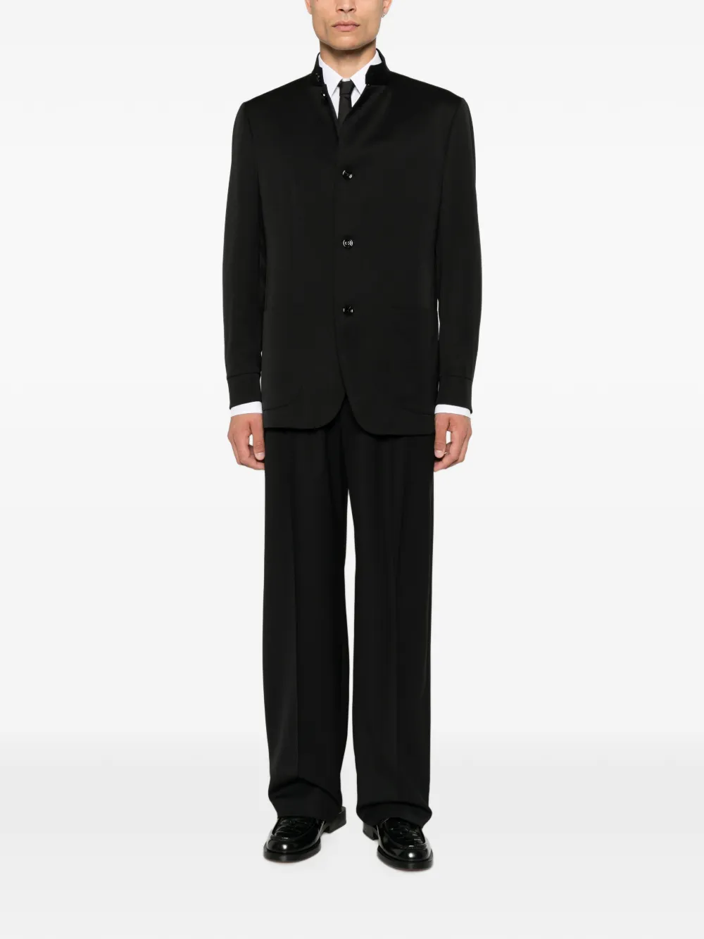 Lardini Blazer met knoopsluiting Zwart