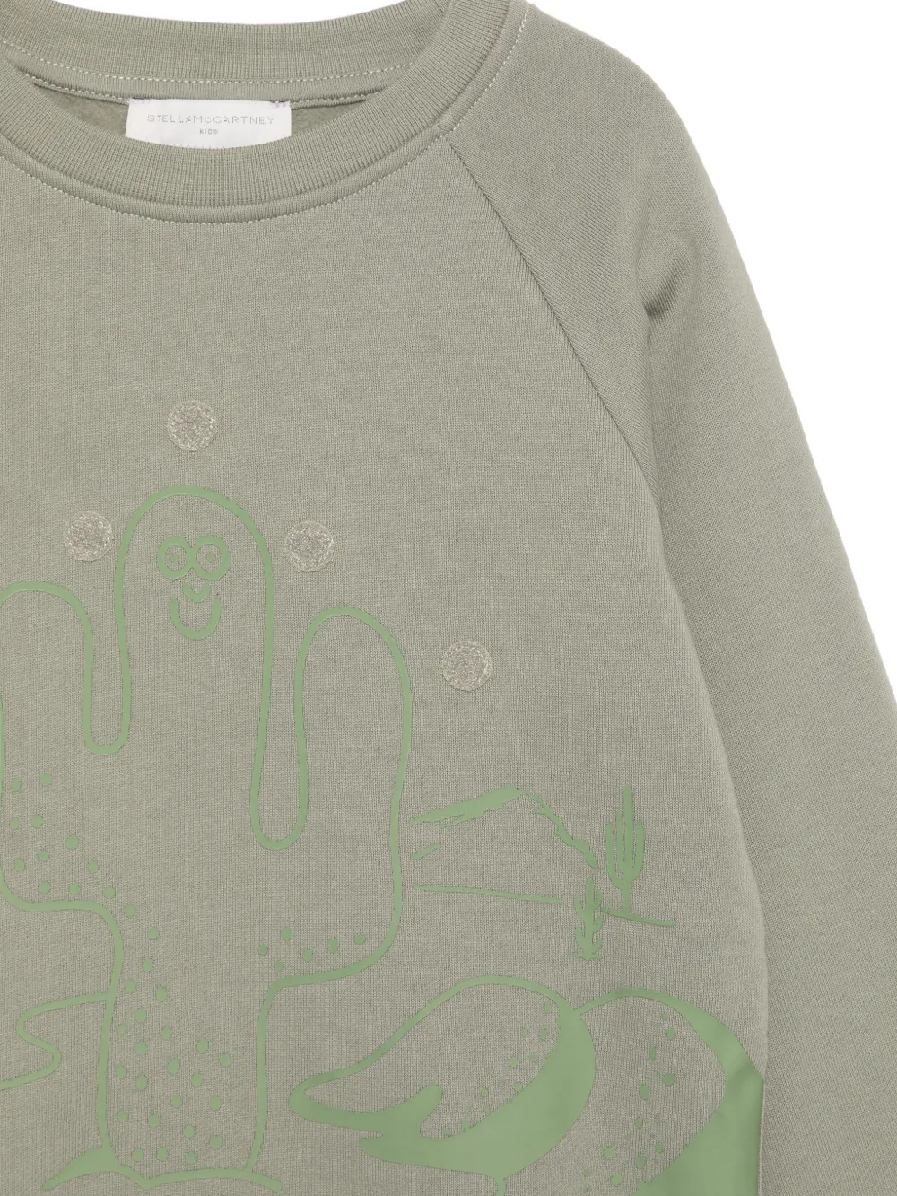 Stella McCartney Kids Sweater met grafische print Groen