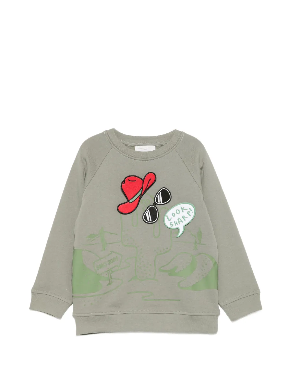 Stella McCartney Kids graphic-print sweatshirt - Verde