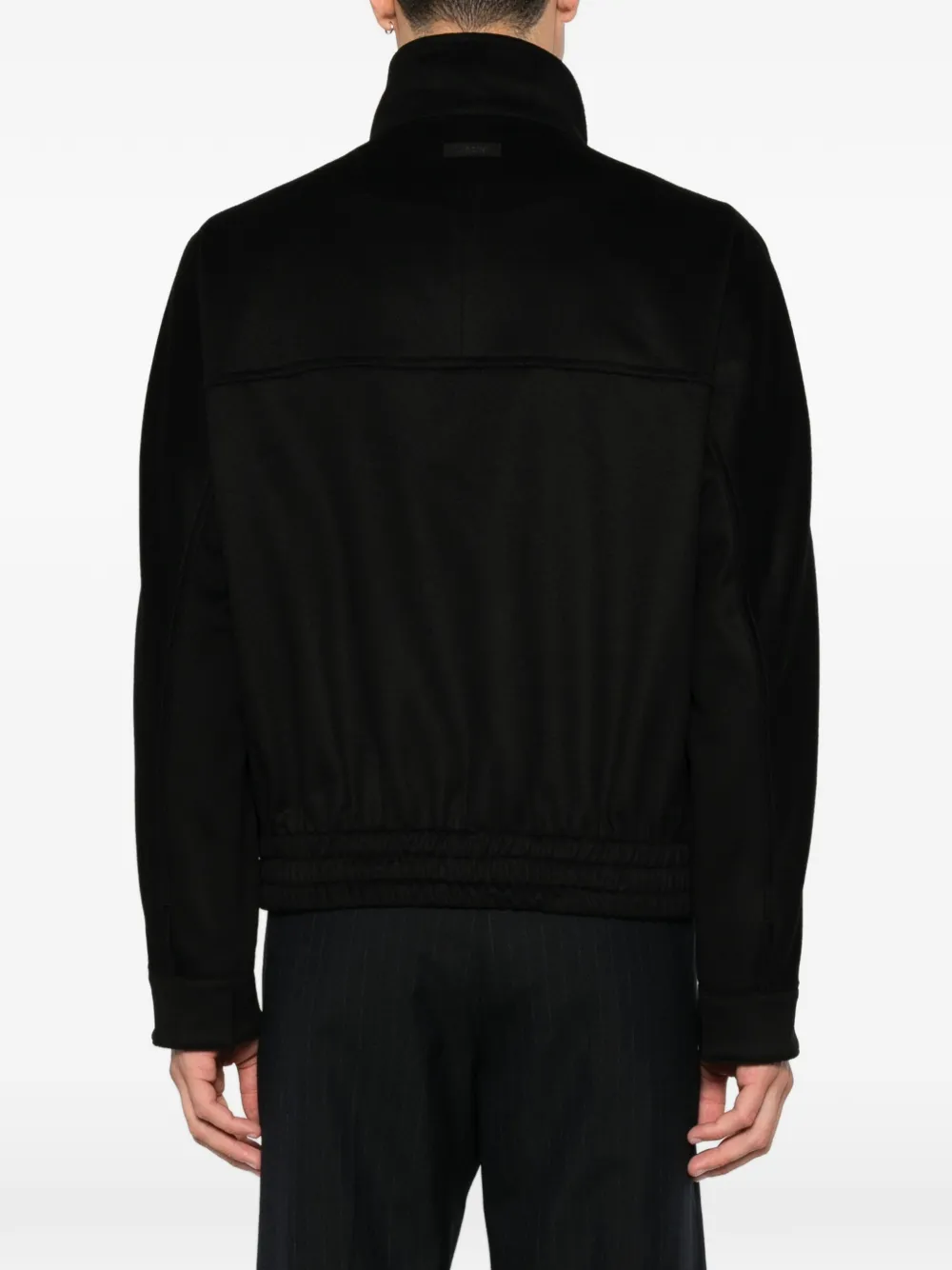 Lardini Jack met hoge hals Zwart