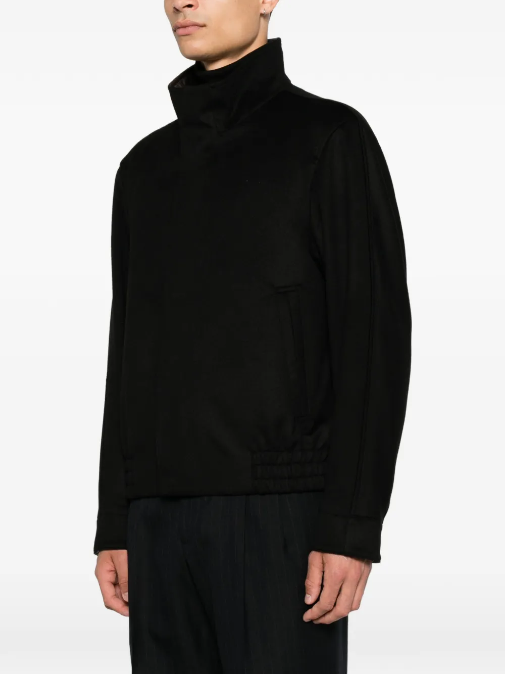 Lardini Jack met hoge hals Zwart