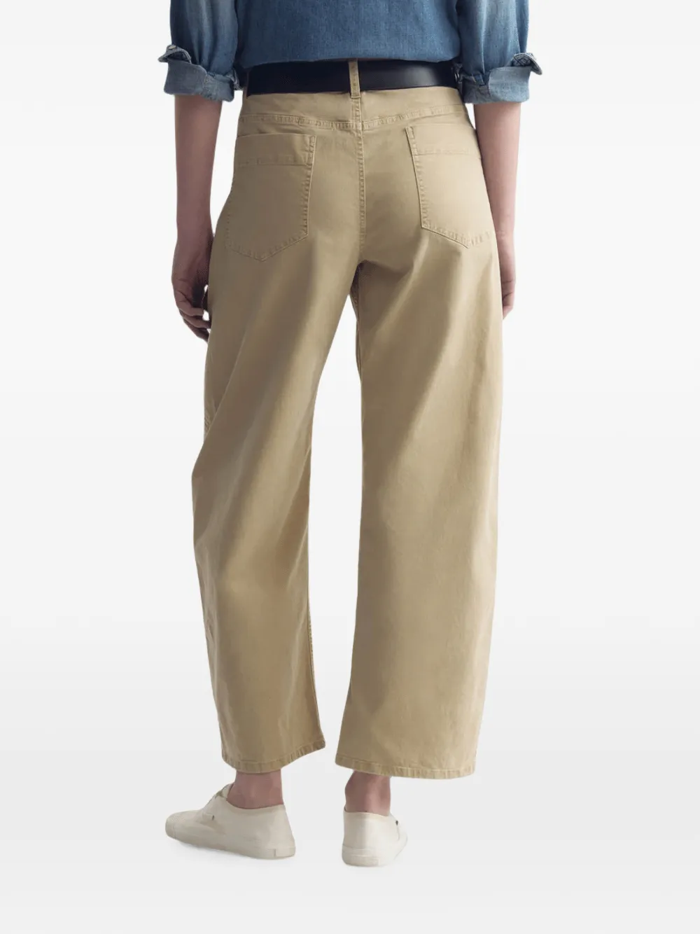 Nili Lotan Tribeca Straight-leg Trousers in Yellow, view 3