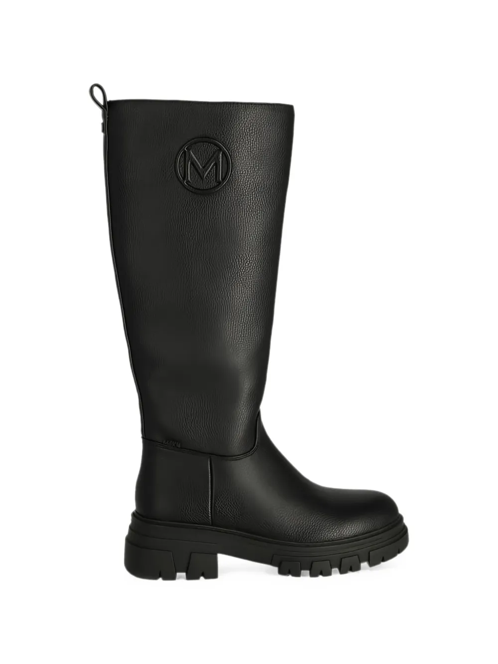Mexx Logo-patch Lug-sole Boots In Black