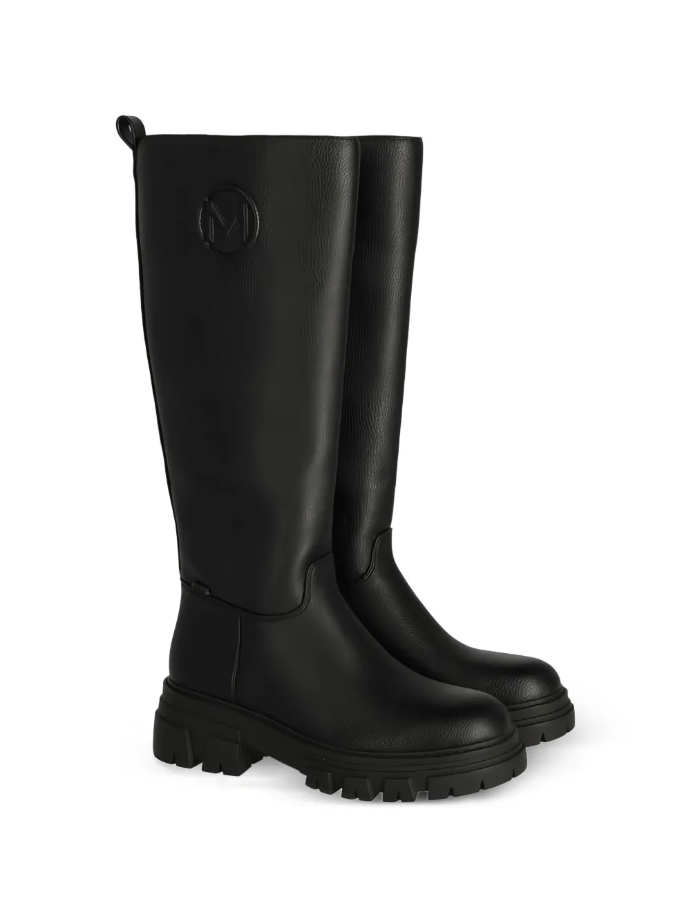 MEXX Laarzen met chunky zool en logo-patch Zwart