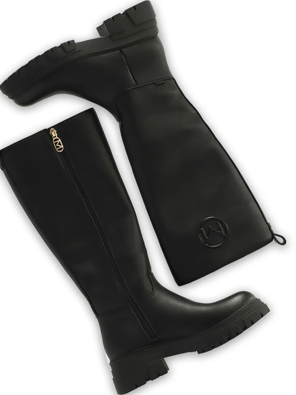 MEXX Laarzen met chunky zool en logo-patch Zwart