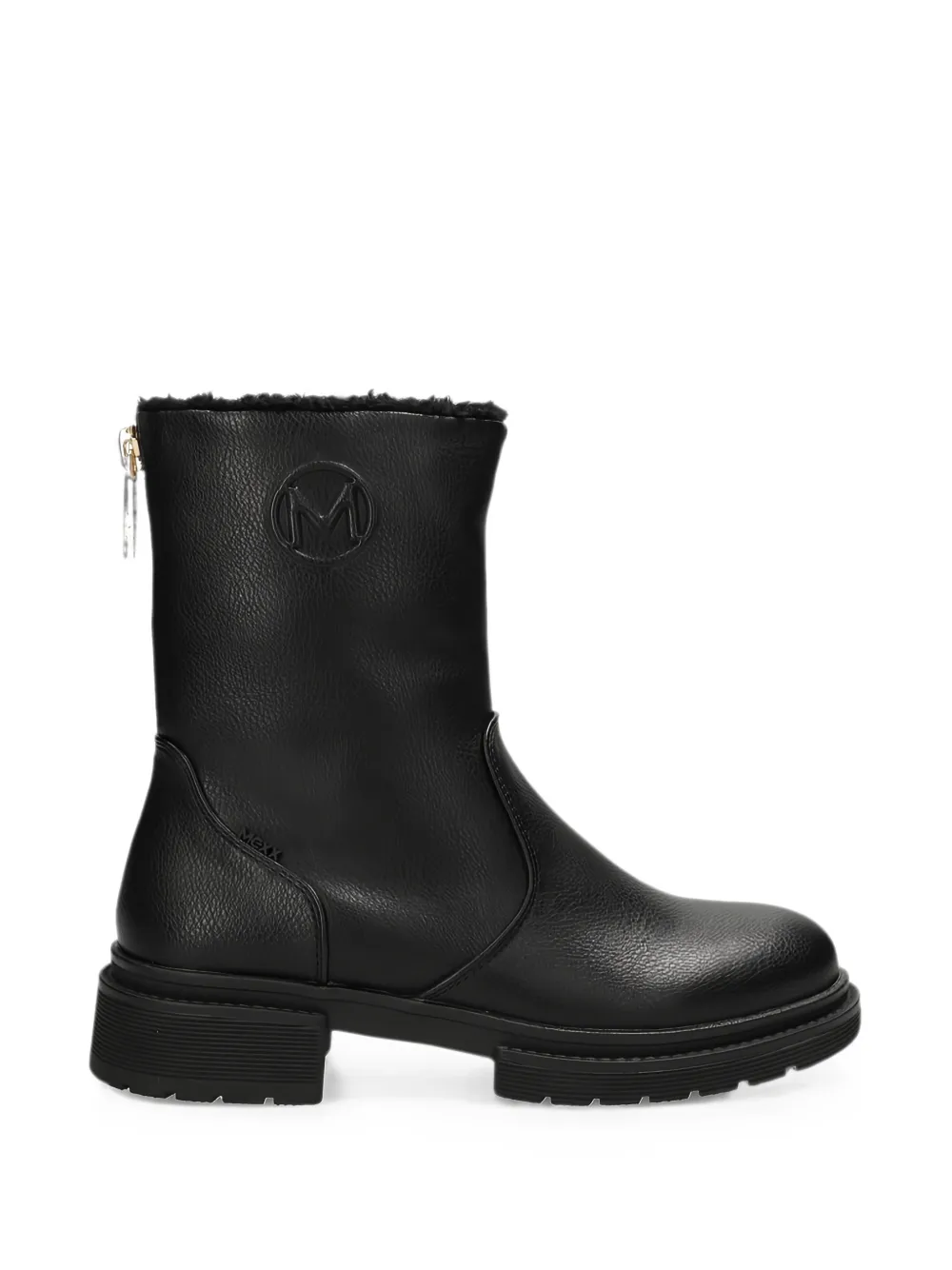 Mexx Logo-debossed Zip-fastening Boots In Black
