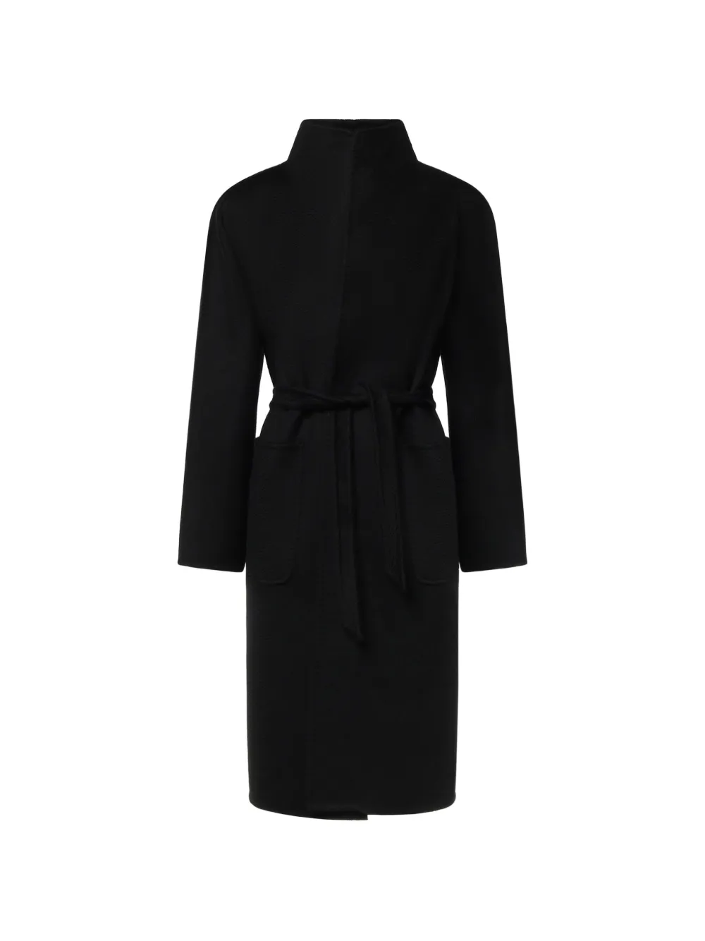 Max Mara belted cashmere coat - Black