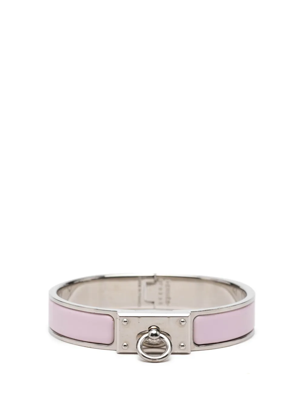 Hermès Pre-Owned 2010-2026 Narrow Enamel Clic Anneau Bracelet PM costume bracelet - Rosa