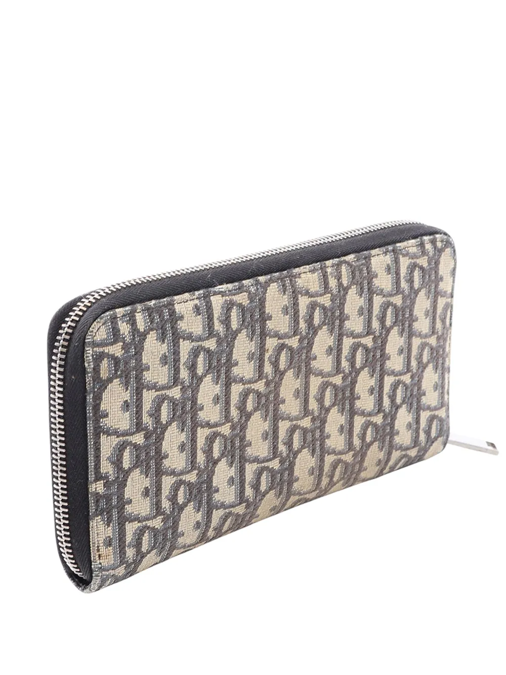 Christian Dior Pre-Owned 2023-2026 Oblique Canvas Wallet long wallets - Blau