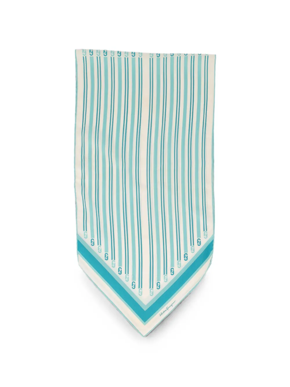 Ferragamo Pre-Owned Gancini stripe scarf - Toni neutri