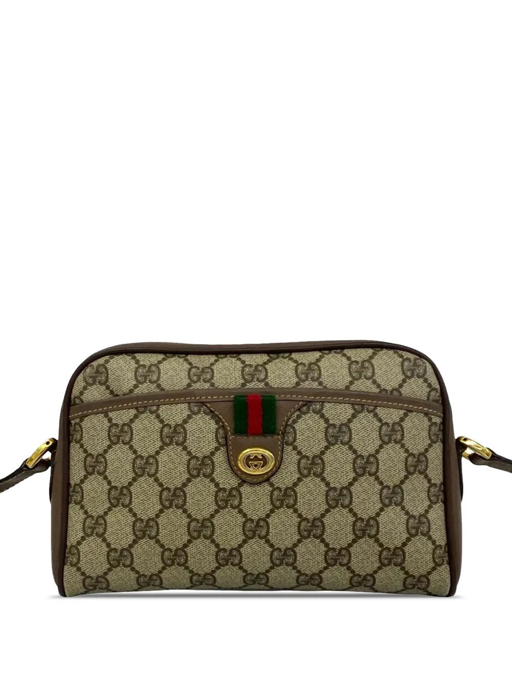 Gucci Pre-Owned 20th Century GG Supreme Web crossbody bag - Toni neutri