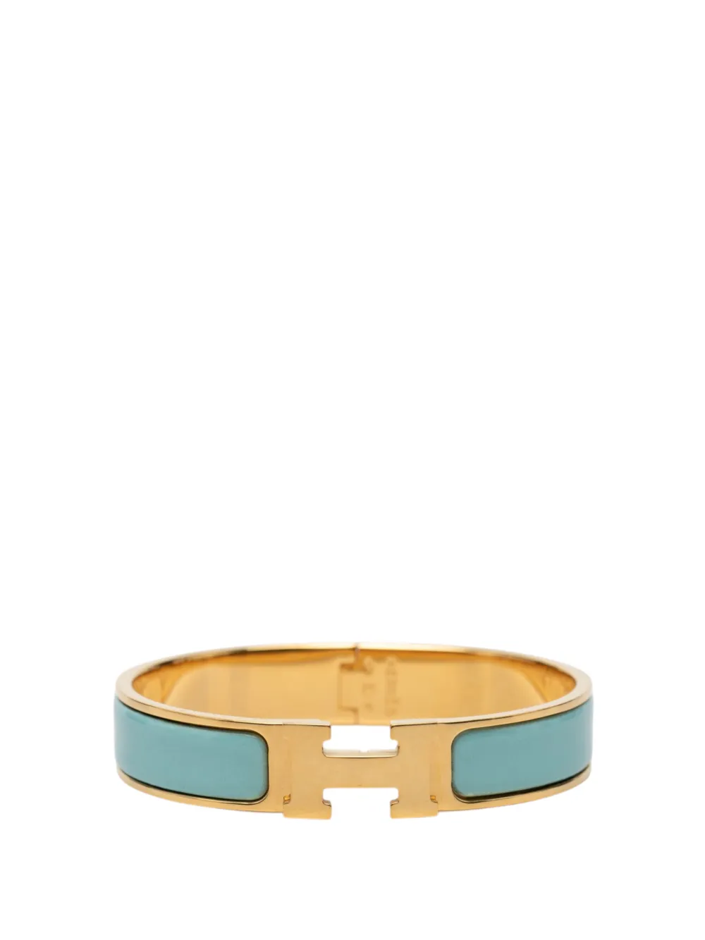 Hermès Pre-Owned 2000-2026 Narrow Enamel Clic H Bracelet PM costume bracelet - Blu