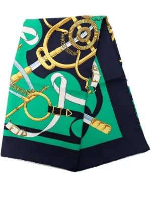 Hermès Pre-Owned 1993 Les Rubans Du Cheval 90 シルクスカーフ