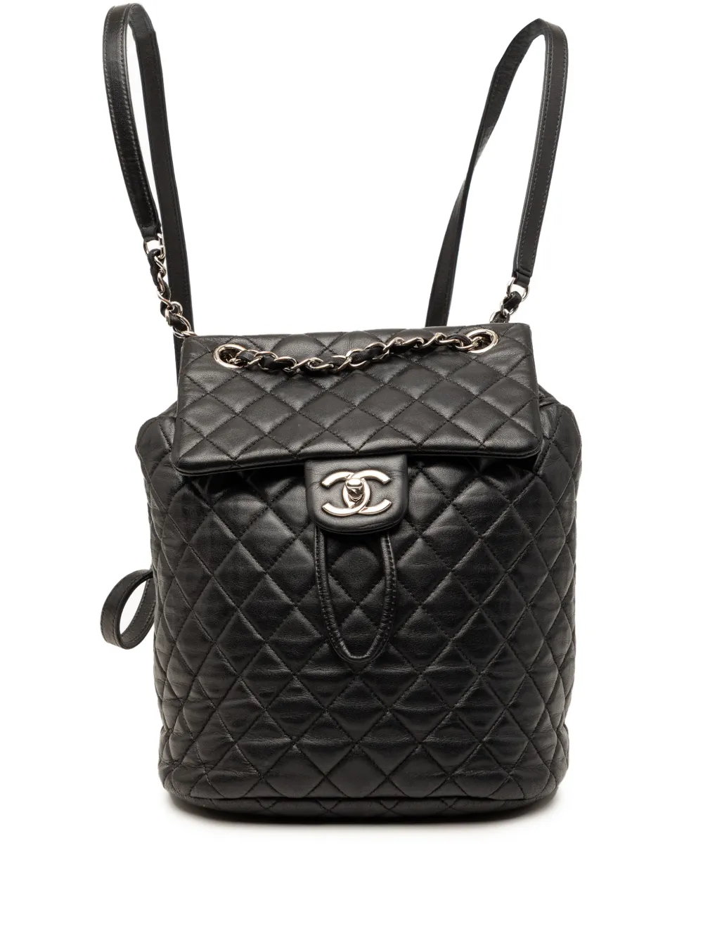 CHANEL Pre-Owned 2016-2017 Small Lambskin Urban Spirit backpack - Black