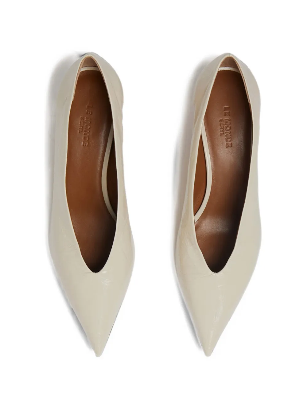 Le Monde Beryl Babouche heeled pumps Beige