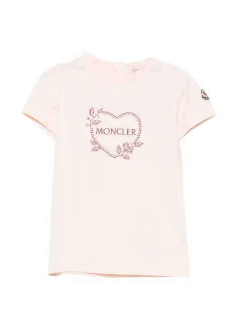 Moncler Enfant playera con logo bordado
