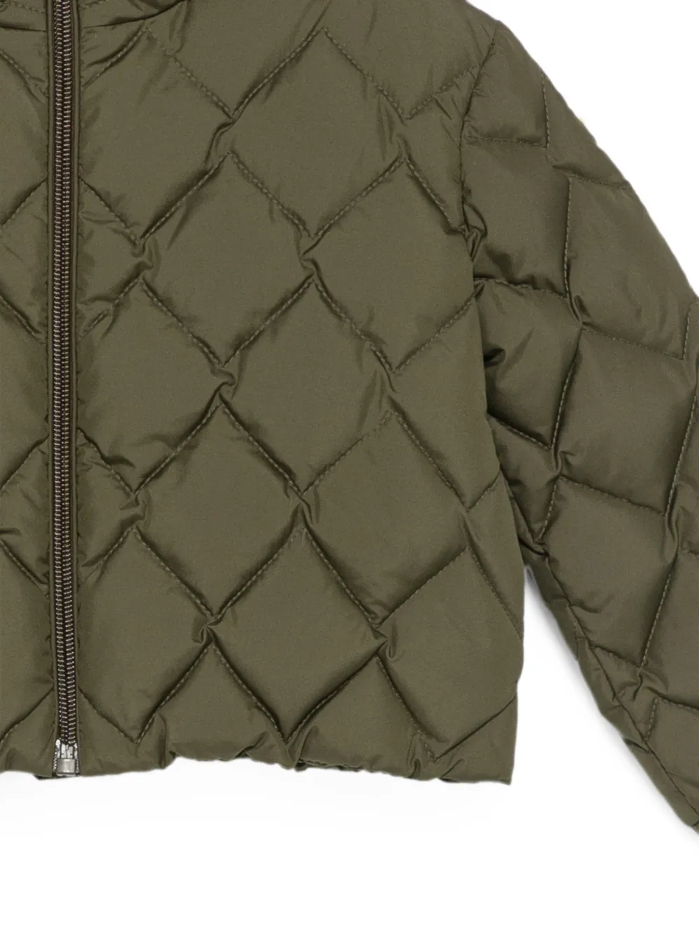 Moncler Enfant Ava gewatteerd jack Groen