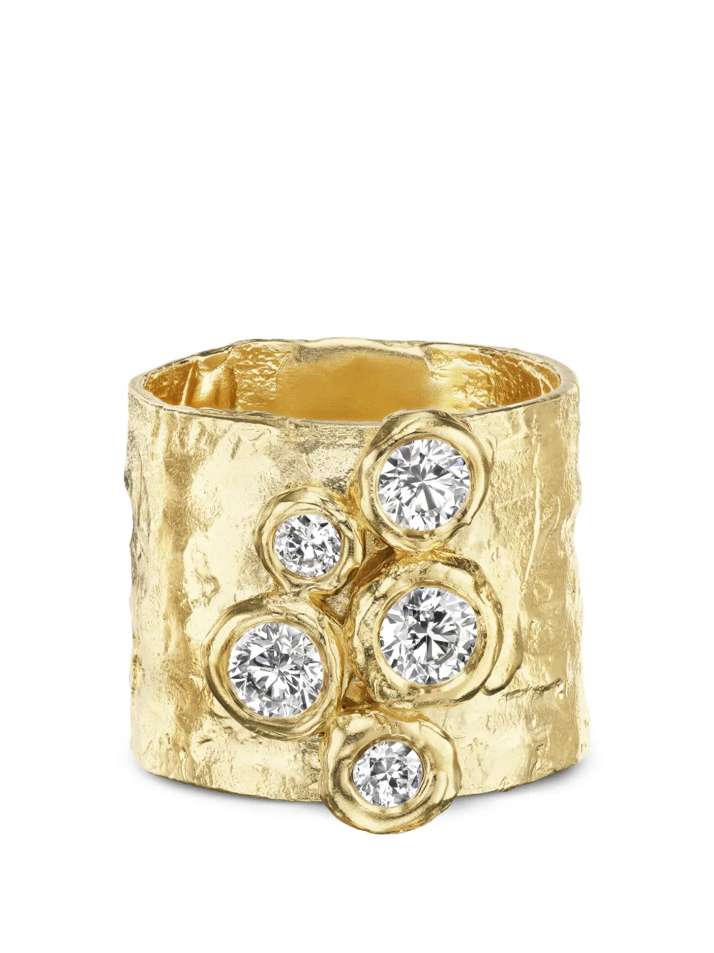 Rene Barnes Romantica Cigar diamond ring - Gold