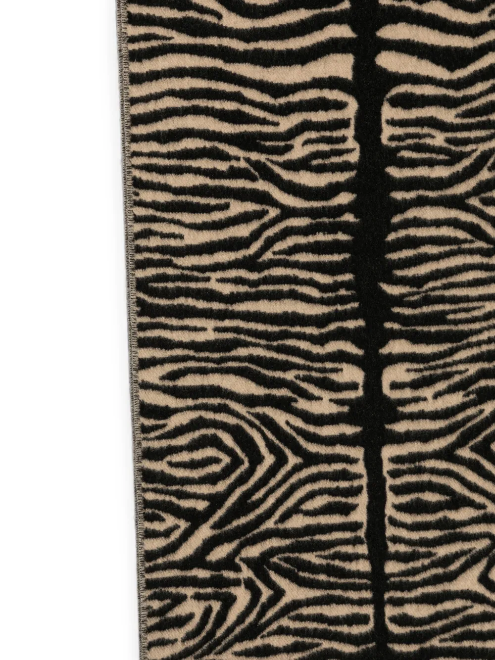 FENDI Sjaal met tijgerprint en franje Beige