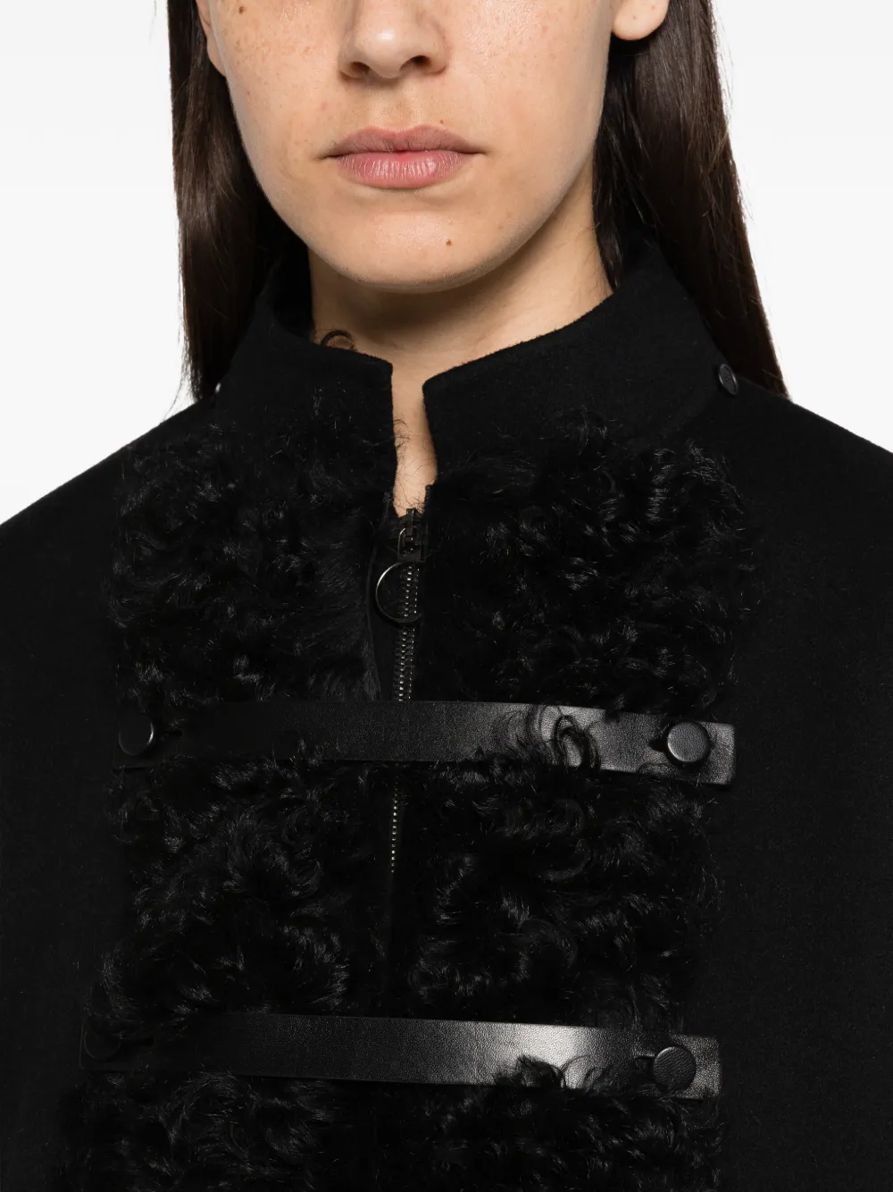 FENDI Lammy jas Zwart