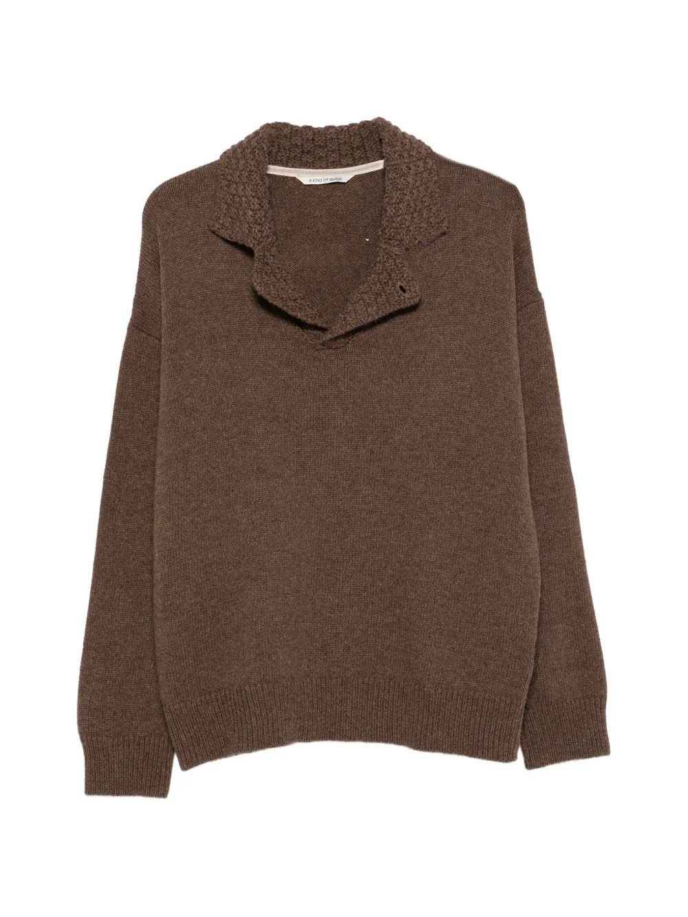 A Kind of Guise Palano knit polo shirt - Marrone